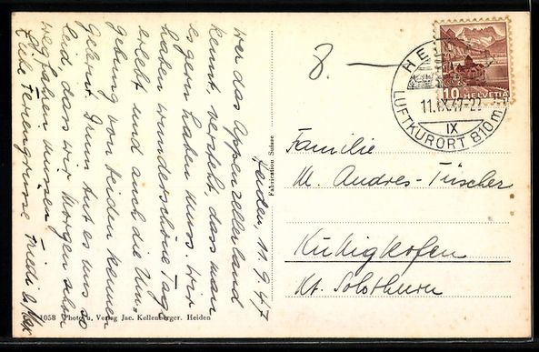 Cartes postales: AK Heiden, Blick in den Ort, 1947 – D'occasion à Berlin par bartko-reher 1