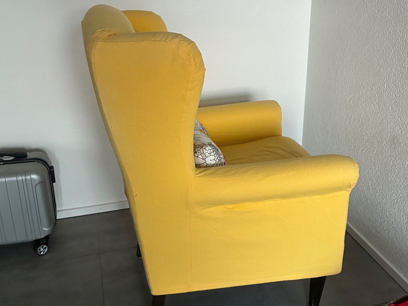 Sessel: Fauteuil Bergère jaune en coton – Gebraucht aus Neuchâtel von RitaLaura 1