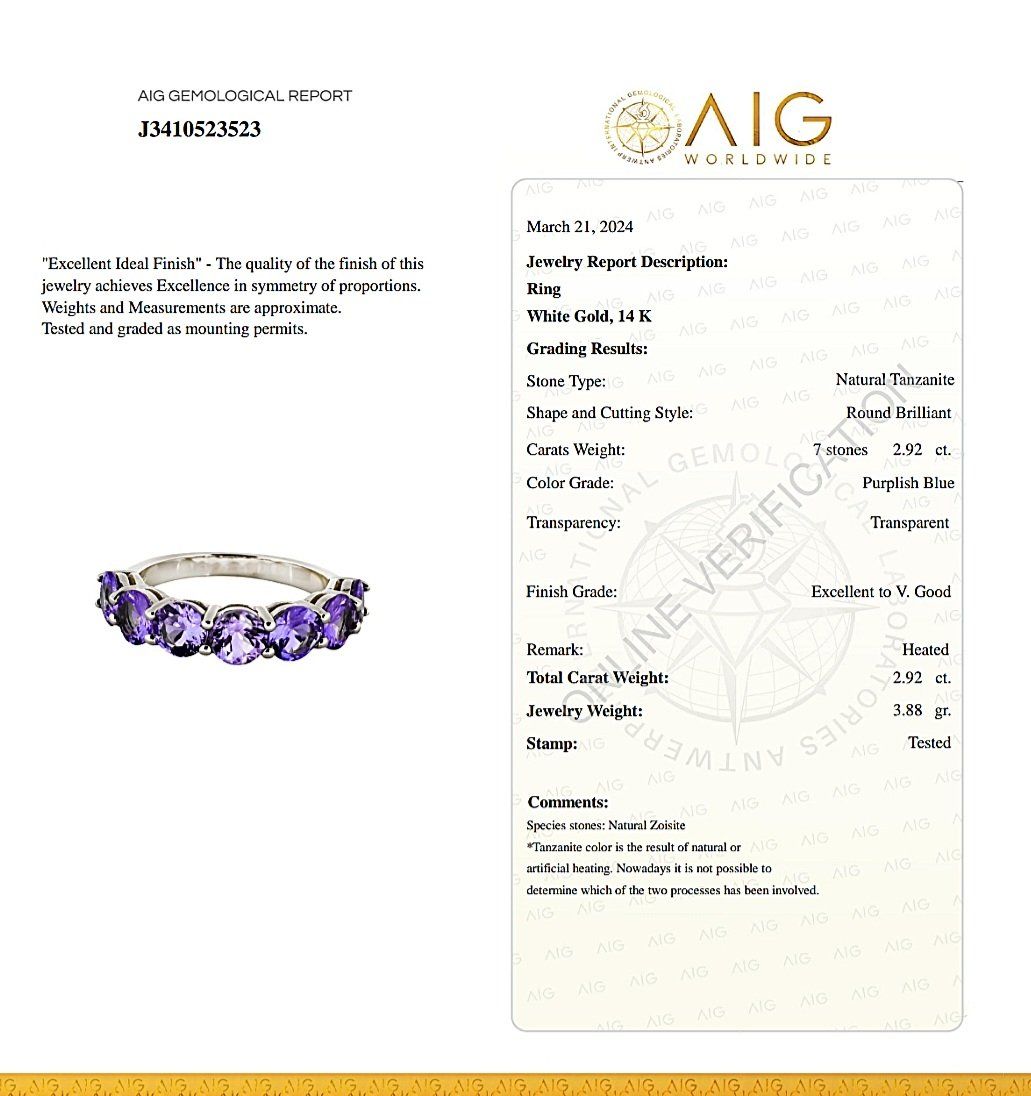 Anelli: Tansanit-Ring 14k Weissgold 2,92ct – Nuovo e nell'imballaggio originale da Illnau venduto da Juwelier_Mahler_GmbH 4