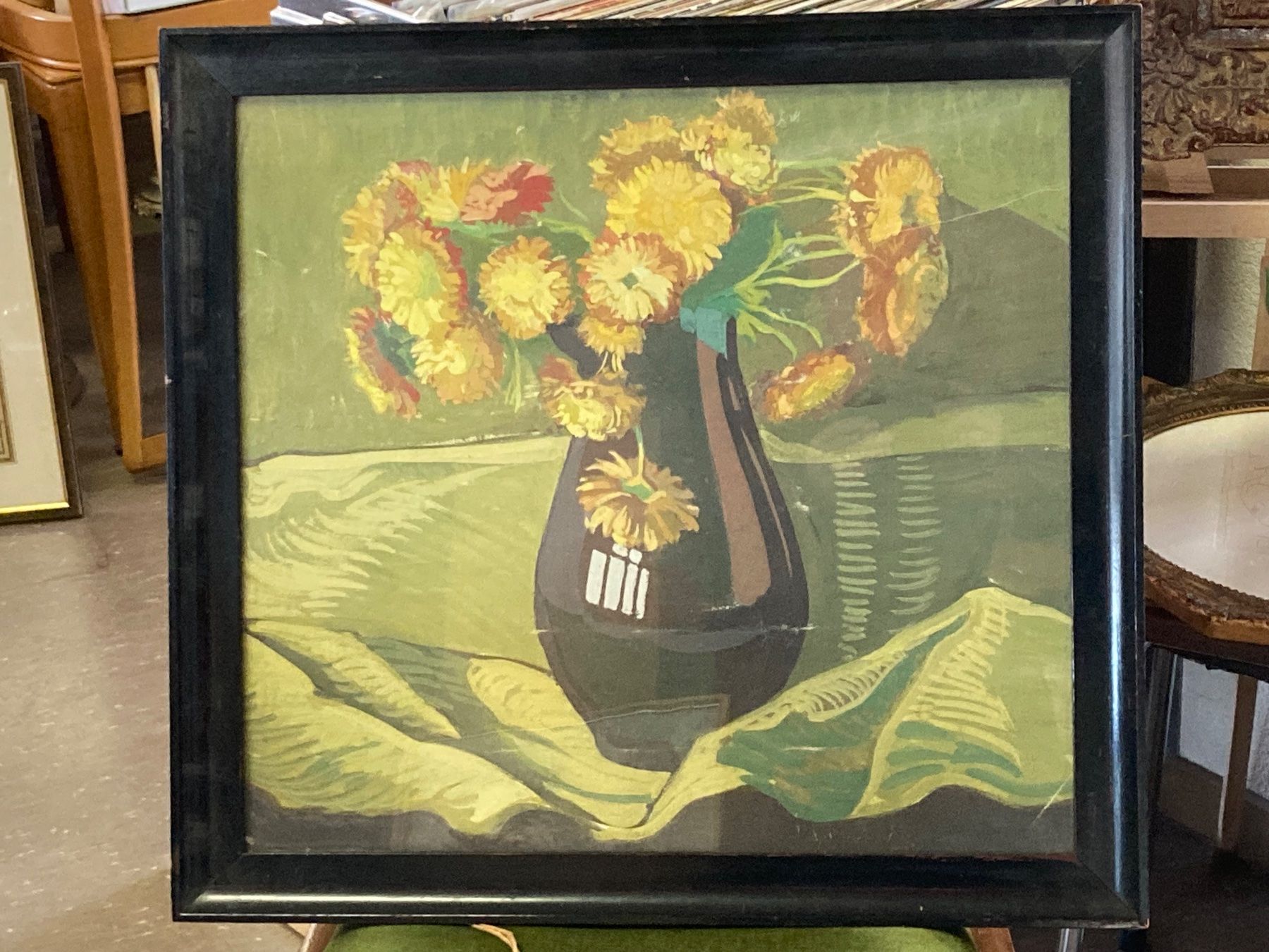 Gemälde: Aquarell Blumen in Vase anonym – Gebraucht aus Bern von Jwpm66