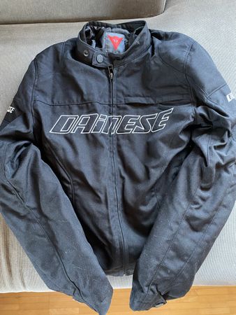 Dainese Motorcycle Jacket Black Size 50