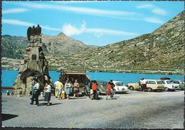 GOTTHARD PASS Denkmal - Kiosk - Auto