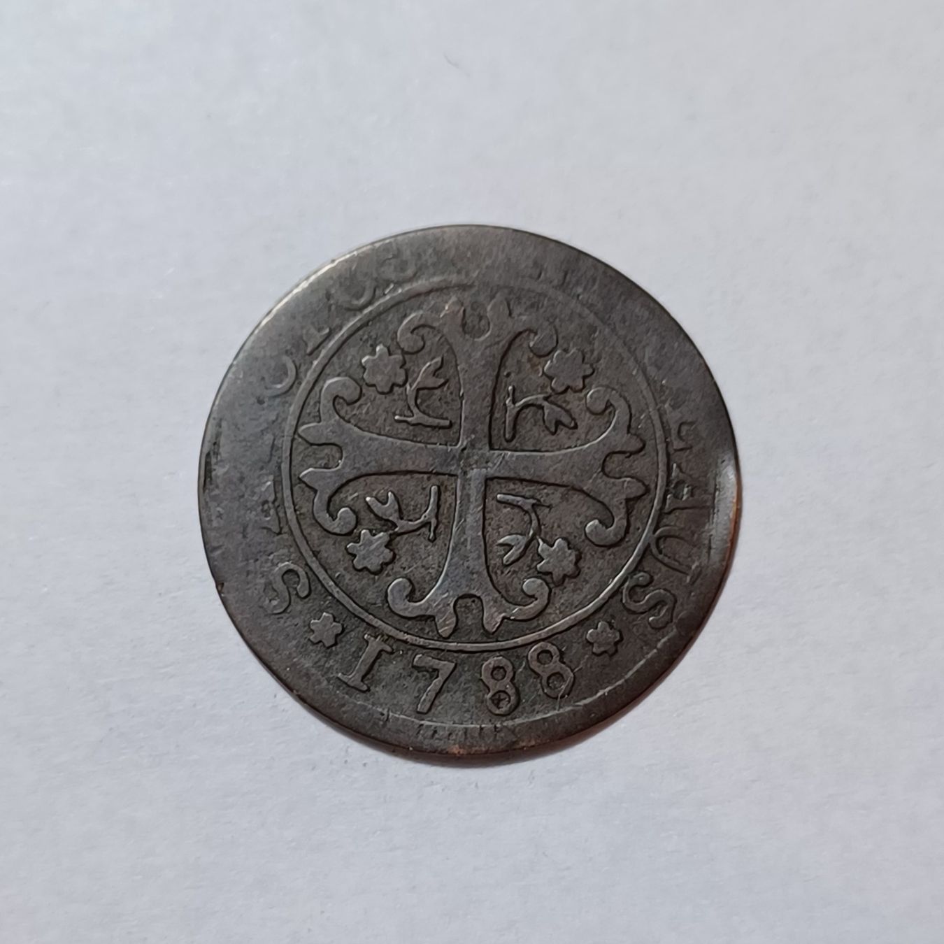 Tutti le monete: 1/2 Batzen 1788 Freiburg – Usato da Pfäffikon ZH venduto da Schweizer_Muenzen