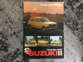 Suzuki Alto Verkaufsflyer gelocht Februar 1981