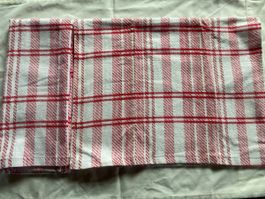 Red & White Checked Tea Towels - Set of 2 