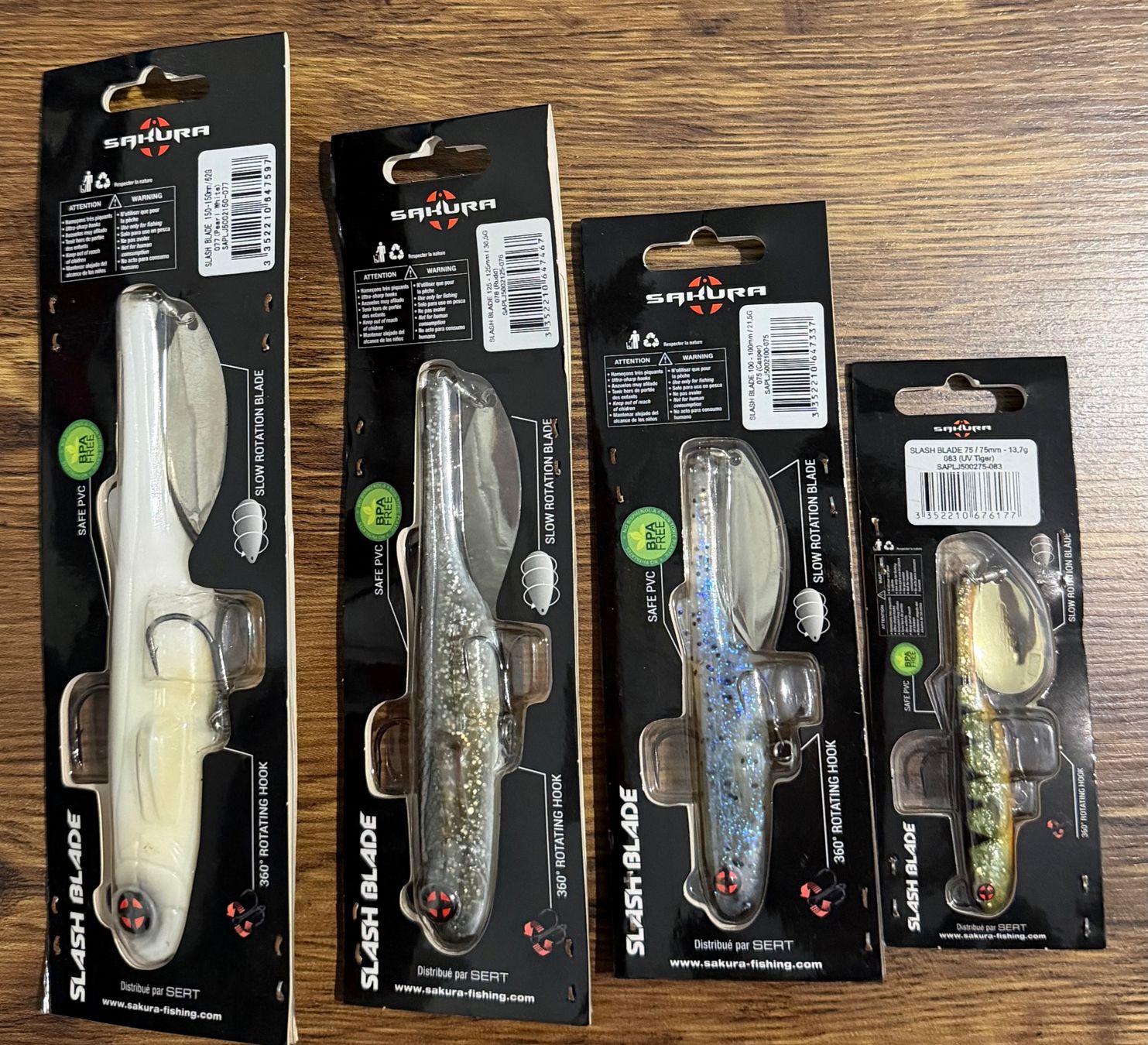 Esche: Sakura Slash Blade 4er Mixset - Set 13 – Nuovo e nell'imballaggio originale da Widnau venduto da Fishingtackle_Oggy 1