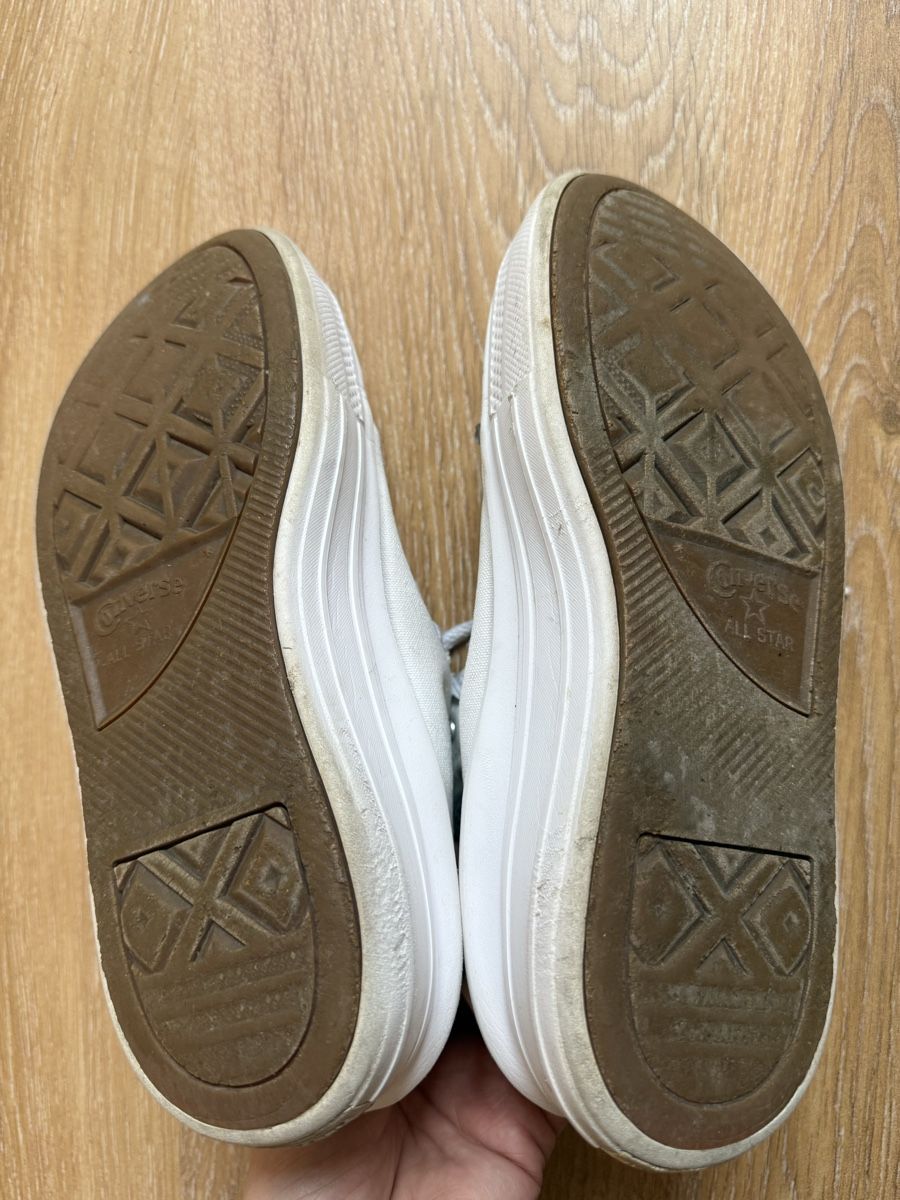 Converse Scarpe da donna: Baskets blanches plate-forme Converse All Star, p.39 – Usato da Tavannes venduto da Thriftshop 4