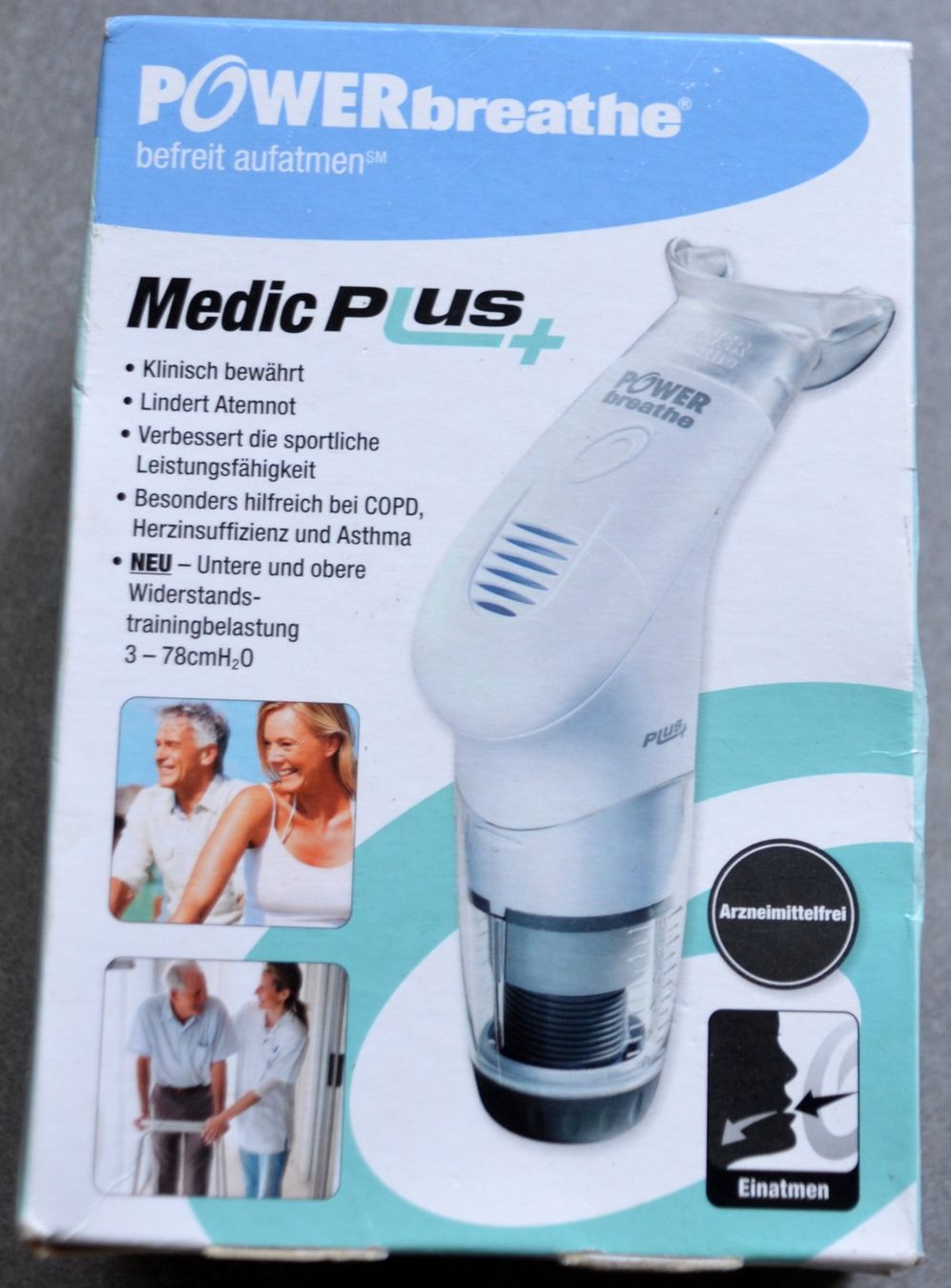 Hometrainer: POWERbreathe Medic Plus Atemtrainer – Nuovo e nell'imballaggio originale da Collonges venduto da arashee