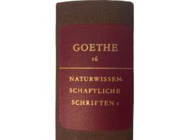 GOETHE Band 16 NATURWISSEN-SCHAFTLICHE SCHRIFTEN 1