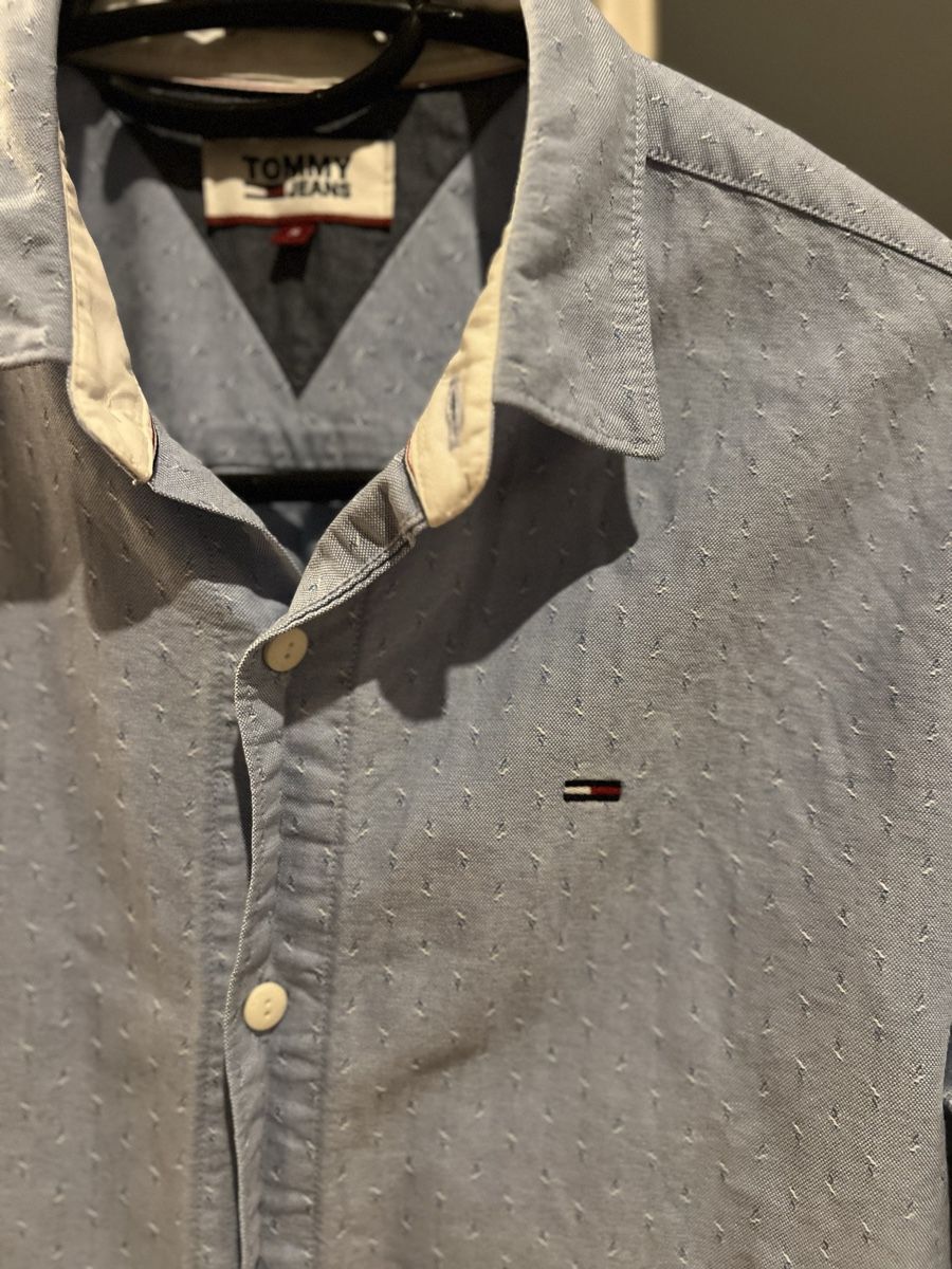Tommy Hilfiger Chemises: Herrenhemd Hellblau gemustert - Tommy Hilfiger – D'occasion à Uster par m_21 1