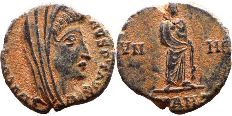 Tutti le monete: DIVUS CONSTANTINE I bronze nummus (337-340 AD) – Usato da La Sarraz venduto da classicworldcoins