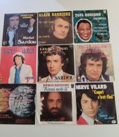 Lot de 9 disques vinyles 45 tours état d'occasion