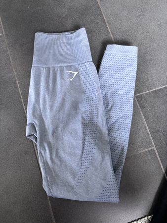 Gymshark Leggins, Gr. S, dunkelgrau/bläulich
