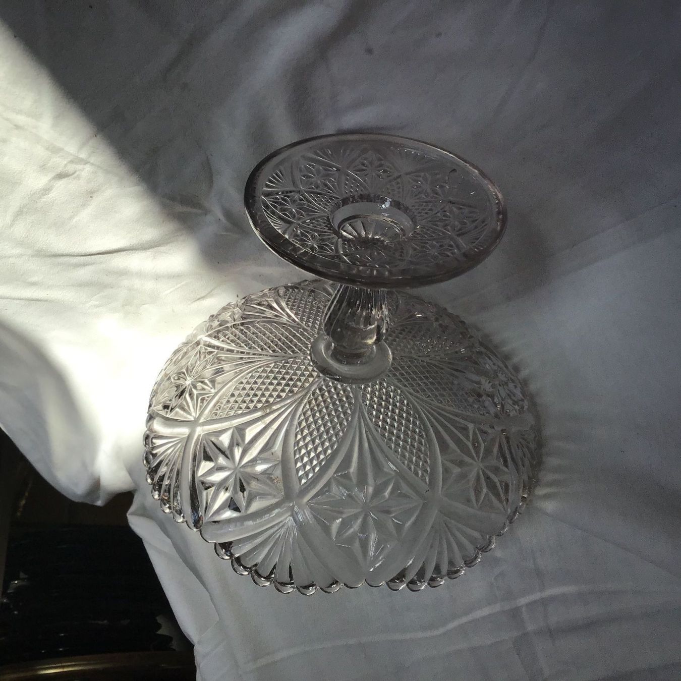 Bicchieri: Antike Glas Fussschale – Usato da St. Gallen venduto da Goldlilly 1
