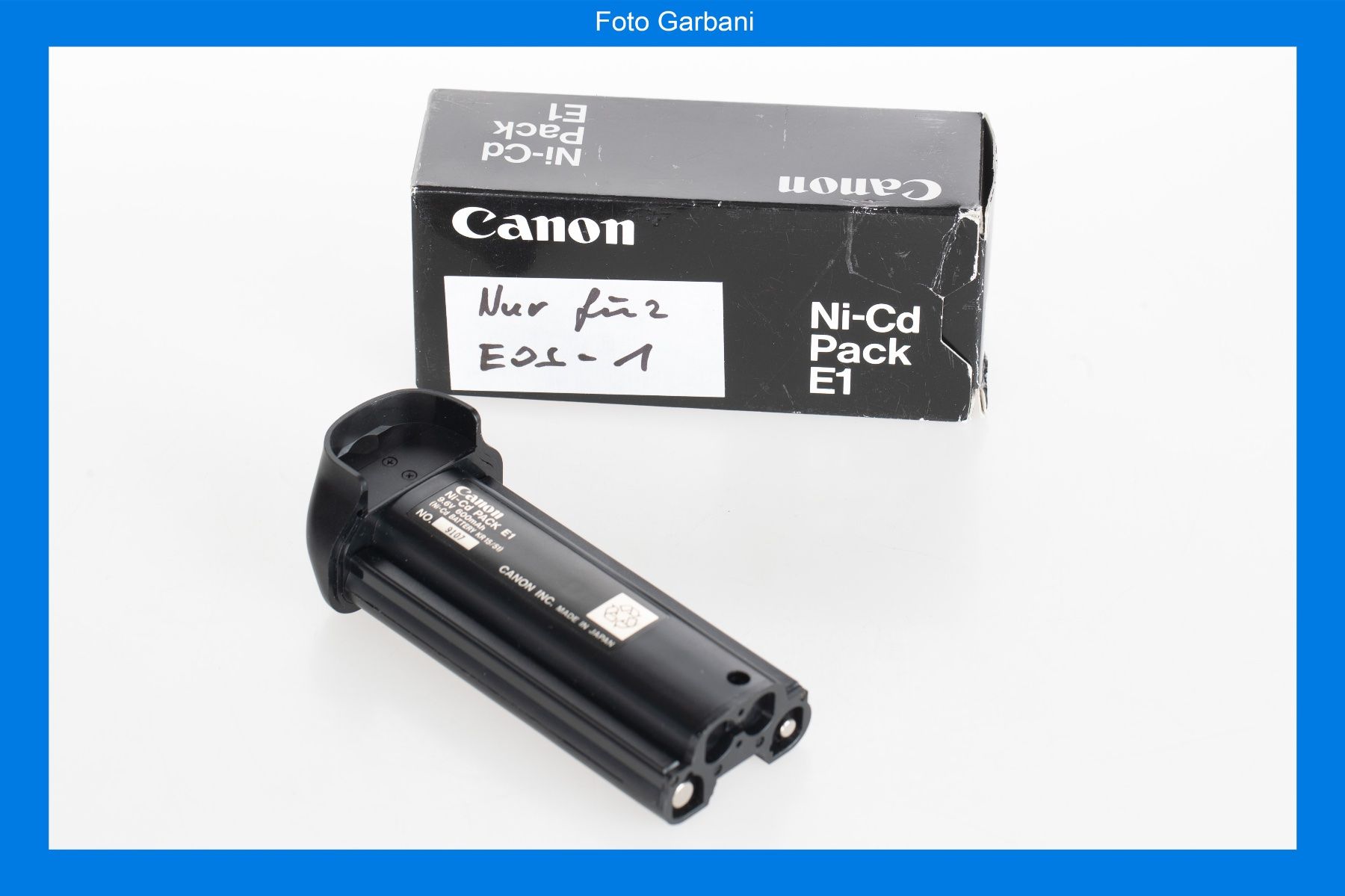 Canon Fotocamera: Canon Ni-Cd Pack E1 – Nuovo e nell'imballaggio originale da Muralto venduto da FotoGarbani