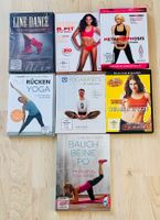 Fitness-DVD Paket: Yoga, BBP, Shred, Jillian Michaels usw.