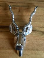 Hirschkopf aus Aluminium/NEU/OVP