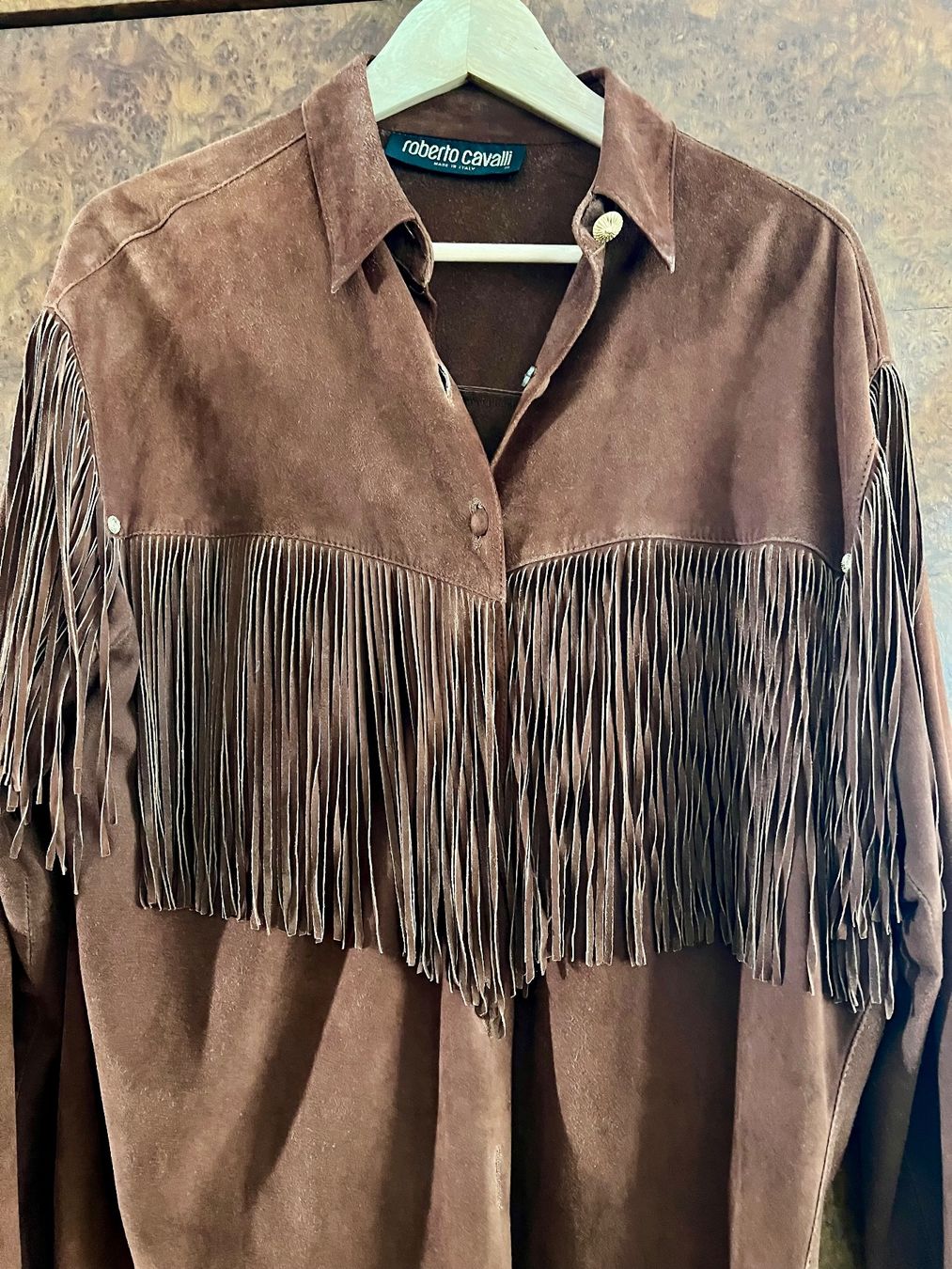 Roberto Cavalli Vestes: Wildlederjacke Roberto Cavalli – D'occasion à Biel/Bienne par Girasole232 5