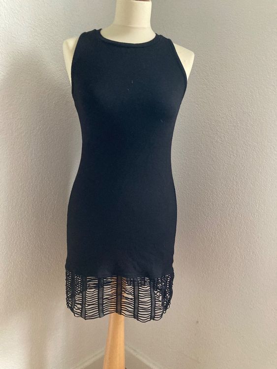 Robe Noire Topshop - Taille 6 - Occasion En Très Bon état