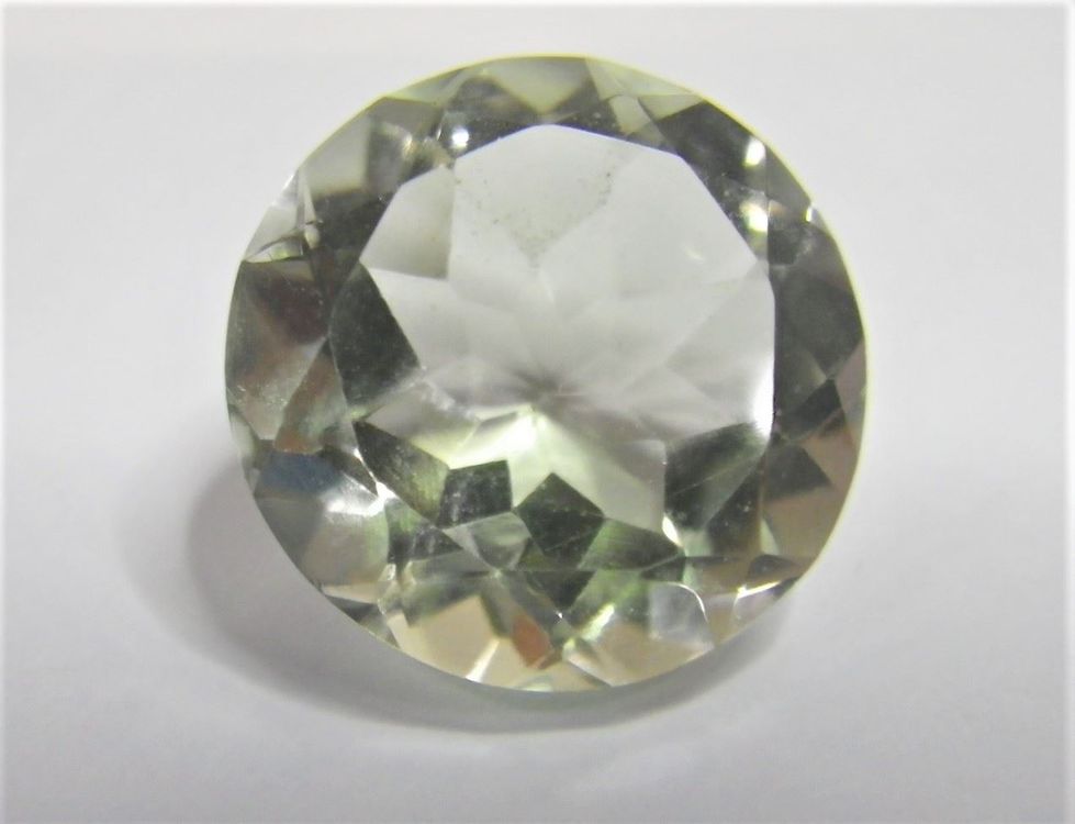 Pierre Fine : Améthyste Prasiolite De 23,30 Carats - Belle Coupe Octogonale - Clarté WS1 - Neuf