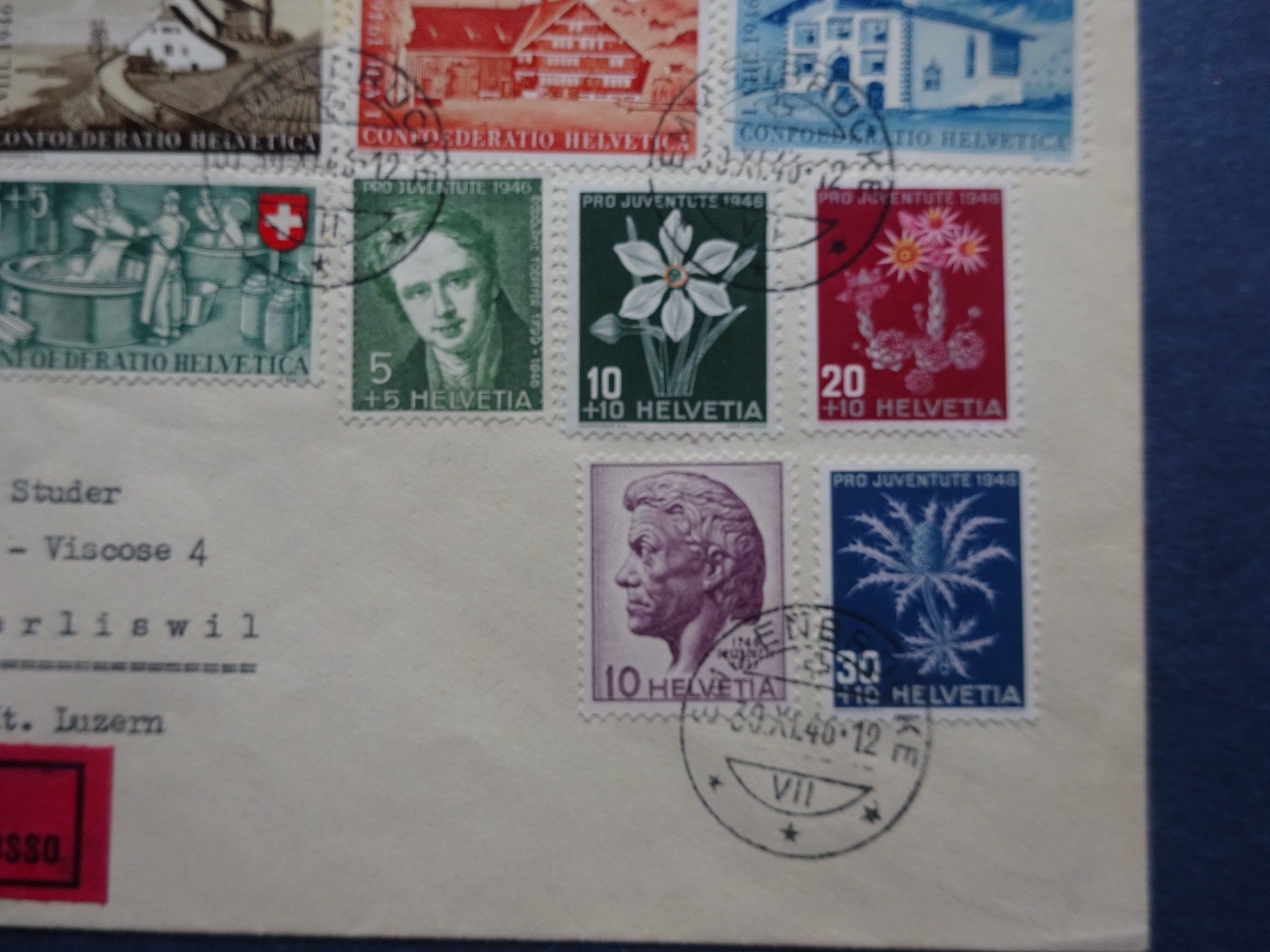 Tutti i francobolli: 1946 Pro Juventute FDC – Usato da Appenzell-Steinegg venduto da adi1975 2