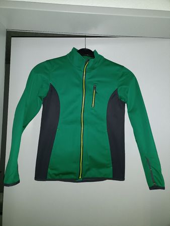 Kinder-Softshelljacke, grün-grau, 146/152