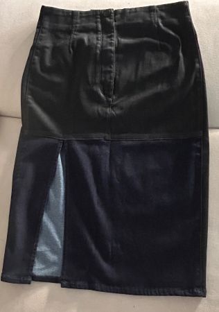 Guess Jeans Bleistiftrock blau & schwarz