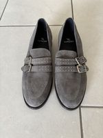 Varese Loafer, Gr 36, grau, Veloursleder