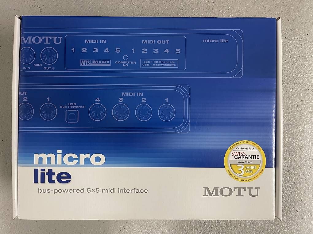 Equipement studio: Motu Micro Lite – D'occasion à Dübendorf par luc_scp6