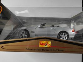 Mercedes-Benz SL-Class 1:18 Silber von Maisto die Cast 1/18
