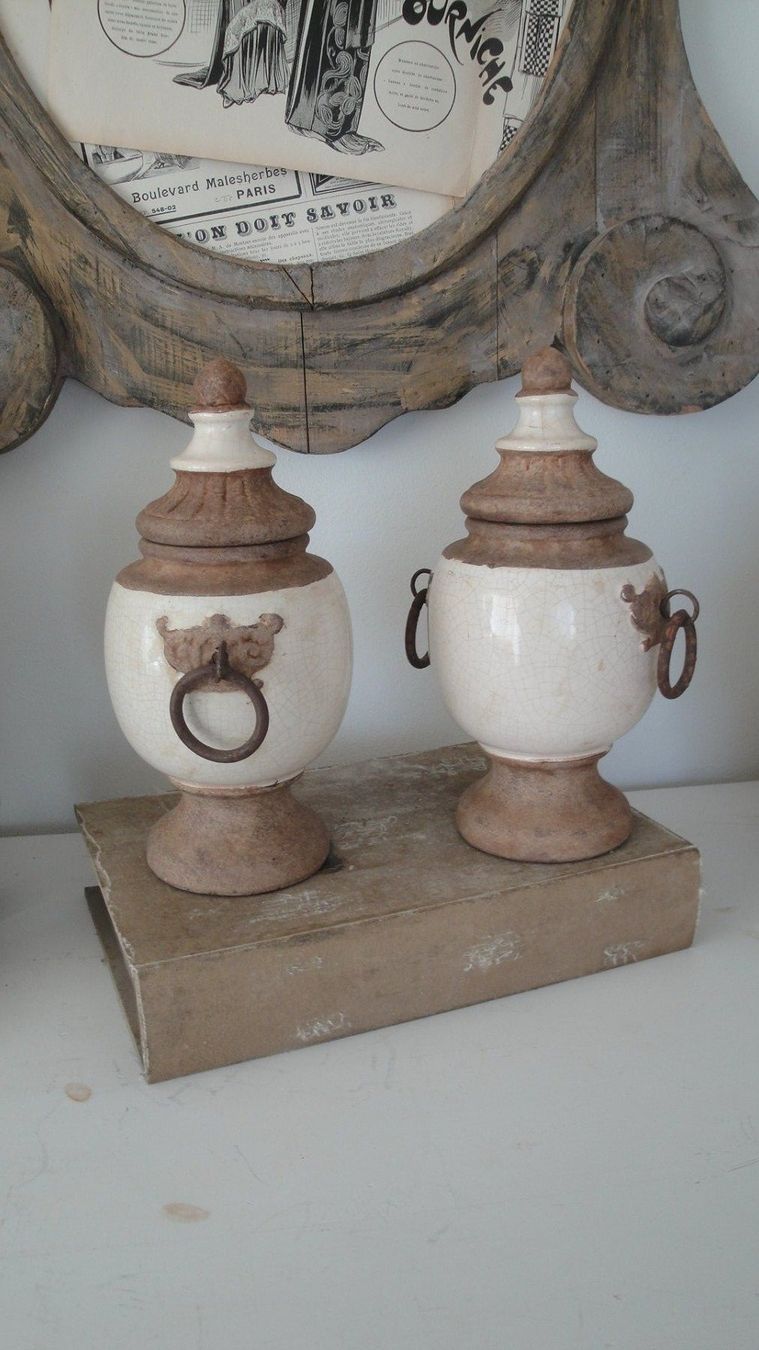 Tutte le decorazioni: 2 Amphoren Deckel und Eisenringen Shabby Chic – Usato da Erlenbach ZH venduto da Sondeiwendiz 3