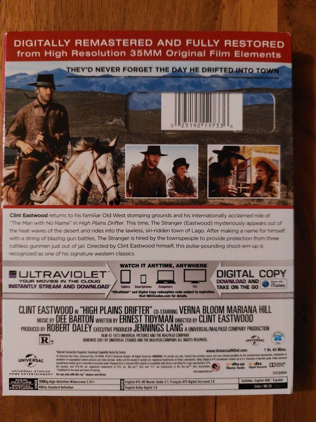 Alle DVDs: Blu Ray - High Plains Drifter mit Clint Eastwood – Gebraucht aus Rheinfelden von FilmAuktion 1