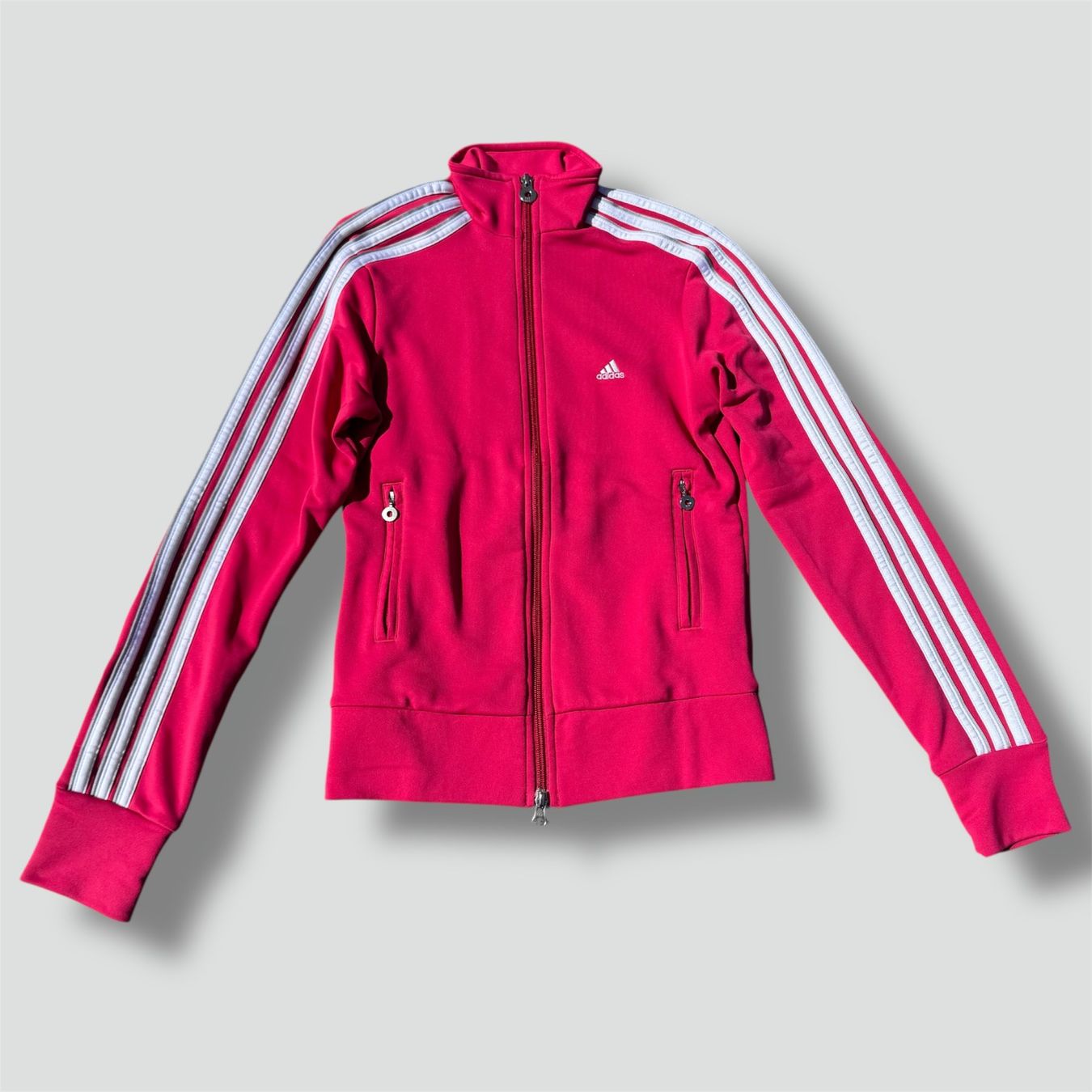 Adidas Jacken: Adidas vintage pink three stripes track jacket 90s – Gebraucht aus St. Gallen von sourced_limited