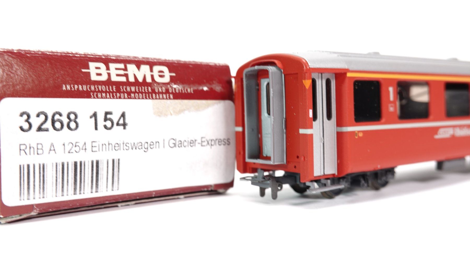 Bemo Modellini di ferrovie: e67 Bemo 3268 154 RhB A 1254 Einheitswagen / Spielware – Usato da Thun venduto da evinka_gmbh