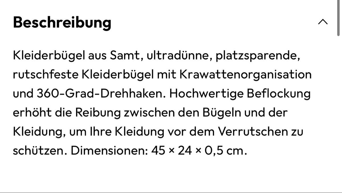 Kleiderbügel: 68x Songmics Kleiderbügel Samt – Gebraucht aus Unterseen von domhad 2