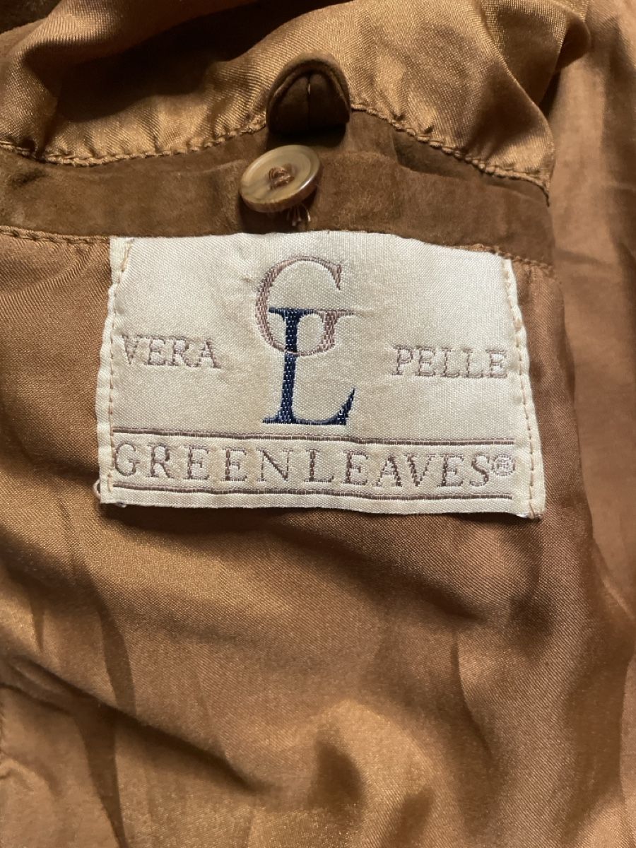 Jacken: Jacke  Echte leder Dunkel beige – Gebraucht aus Capolago von LA.BOTTEGA 3