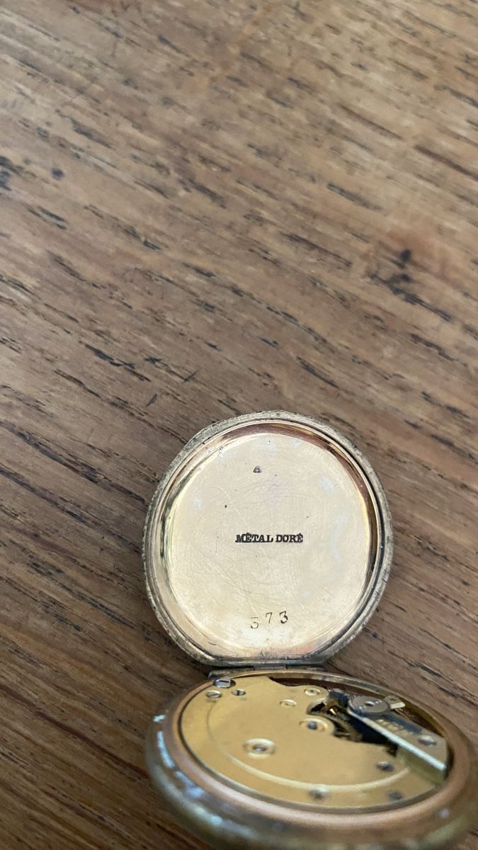 Orologi: Antike Taschenuhr Metall Doré – Difettoso da Zürich venduto da hulahup 4