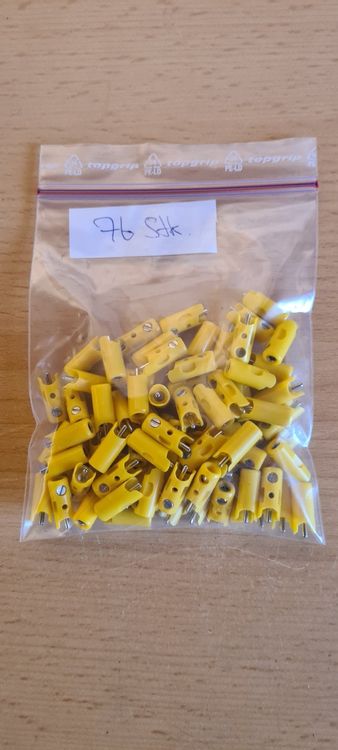 Märklin 71412 - 20 Gelbe Stecker Für Modelleisenbahnen