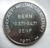 Medaille Eishockey-Weltmeisterschaft 1971 in der Schweiz