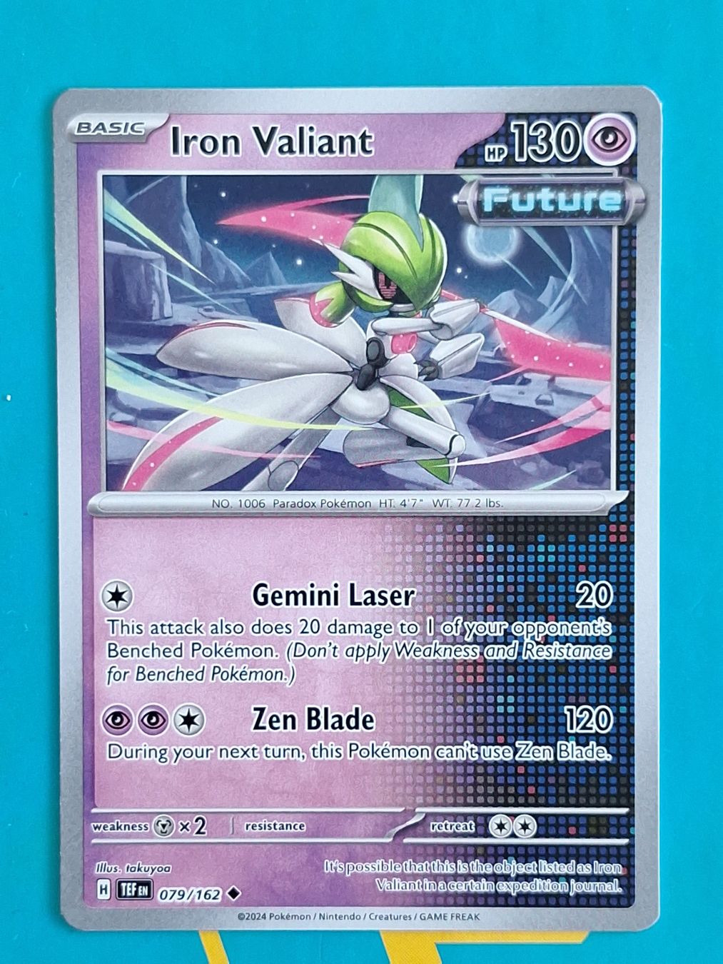 Pokémon Sammelbilder & Trading cards: Iron Valiant - Temporal Forces Pokemon - #7.1 – Gebraucht aus Altstätten SG von GGsGameshop