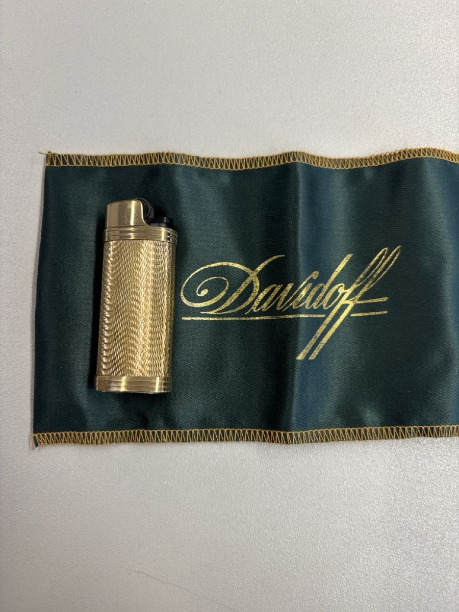 Davidoff Accendini: Davidoff Lighter Gold Plated with Original Pouch – Nuovo (secondo la descrizione) da Zermatt venduto da Wega.Boutique 1