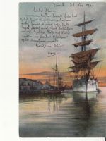 Motivkarte Segelschiff 1903