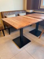 3 X tables carrées (1 neuve) et 3 X tables rondes
