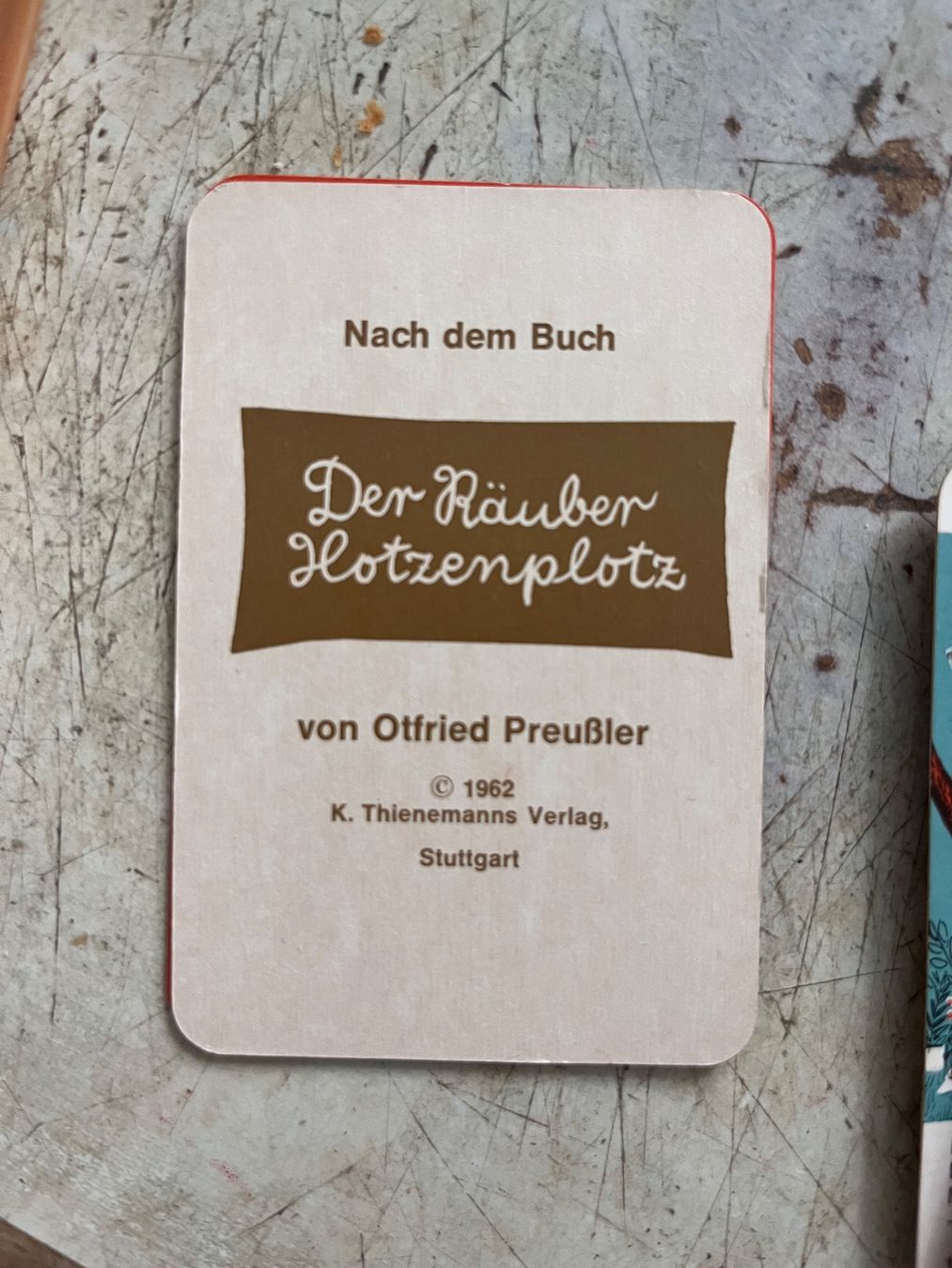 Giochi: Räuber Hotzenplotz Quartett, Berliner Spielkarten, top – Usato da Bern venduto da simoneheim 1