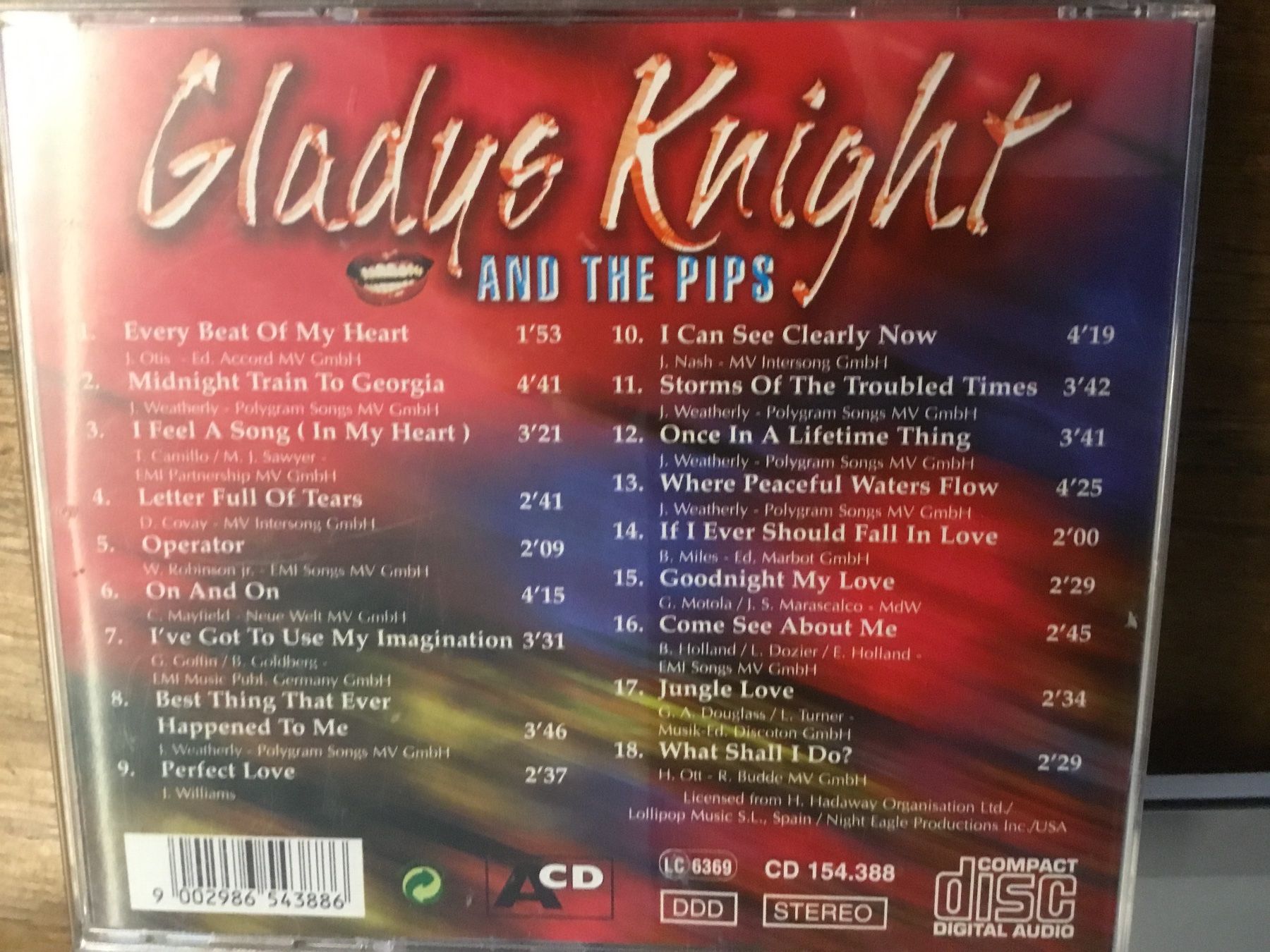 CD: Gladys Knight & The Pips - CD – Usato da Thierachern venduto da sweden08 1