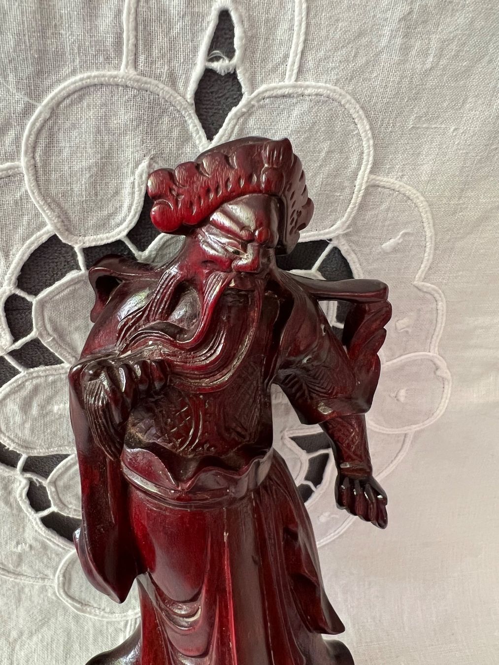 Statuette: Chinesische Figur Holz geschnitzt 18cm – Usato da Frenkendorf venduto da Only1 5