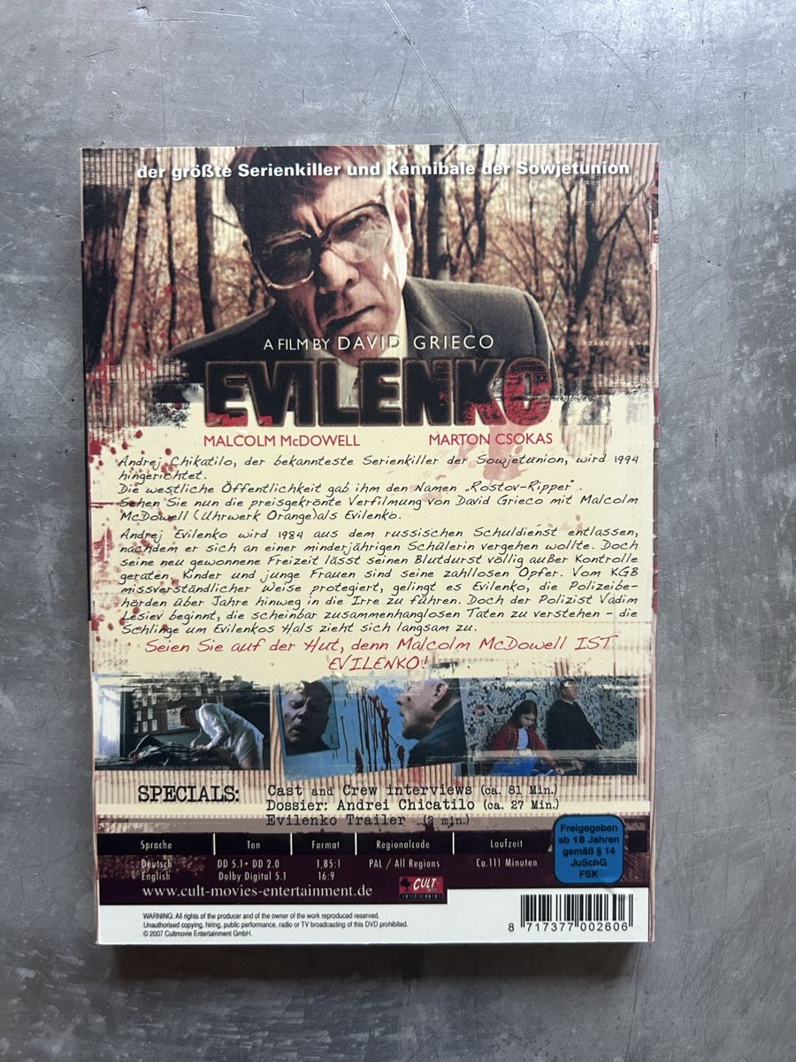 Alle DVDs: Evilenko - 2-Disc DVD Woodcase - Horror [2003] – Gebraucht aus Winterthur von lenolson 1