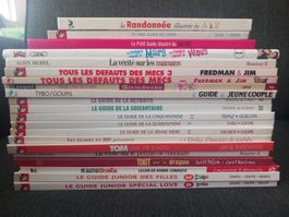 Lot de 21 livres guides bande dessinée divers en bon état