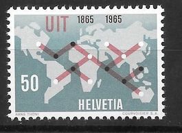 Abart 431.3.01 ** Retouche links von Afrika 8.3.1965