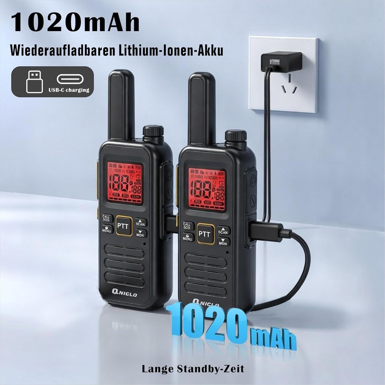 Radiocomunicazione: Walkie Talkie 2er Set mit Headset USB-C – Nuovo e nell'imballaggio originale da Suhr venduto da SchnapperCH 3